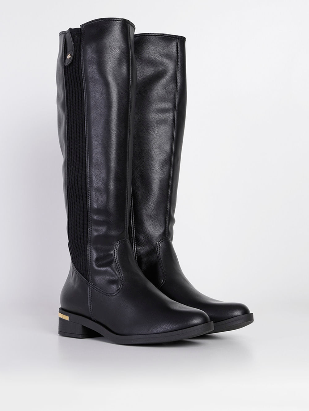 bota de montaria cano longo feminina preta