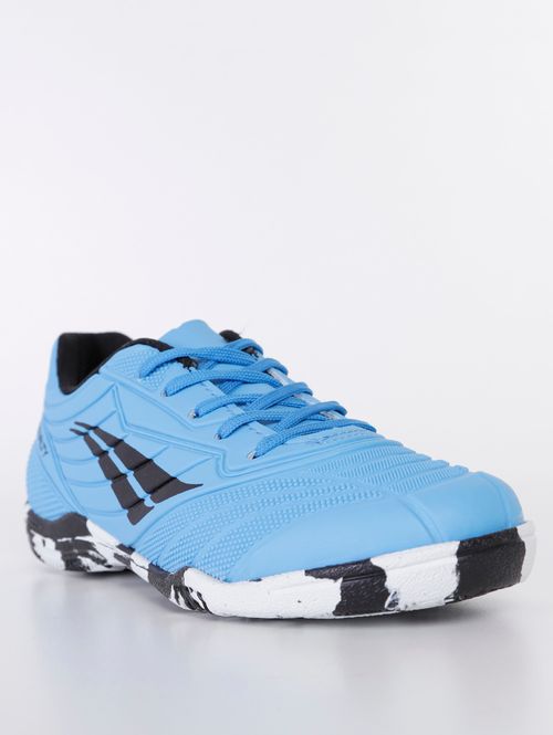 Chuteira de Futsal Penalty Juvenil Para Menino - Azul/Preto