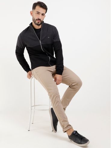 Cardigan Masculino Preto