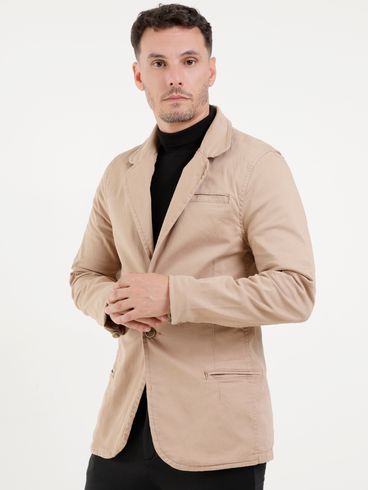 Blazer Sarja Bivik Masculino Bege