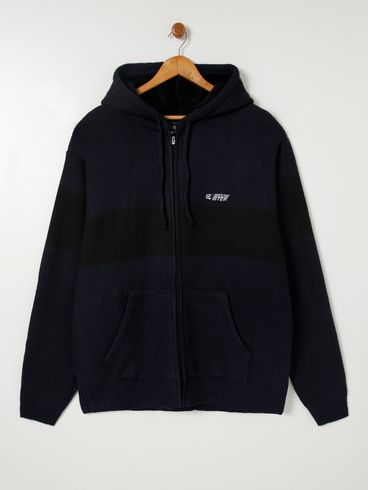 Cardigan Gangster Plus Size Masculino Azul Marinho