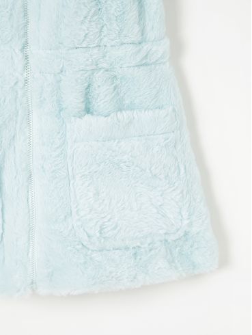 Jaqueta Parka com Pelinhos Infantil Para Menina - Azul