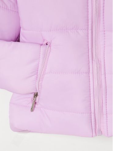 Jaqueta com Capuz Infantil Para Menina - Rosa/Pink