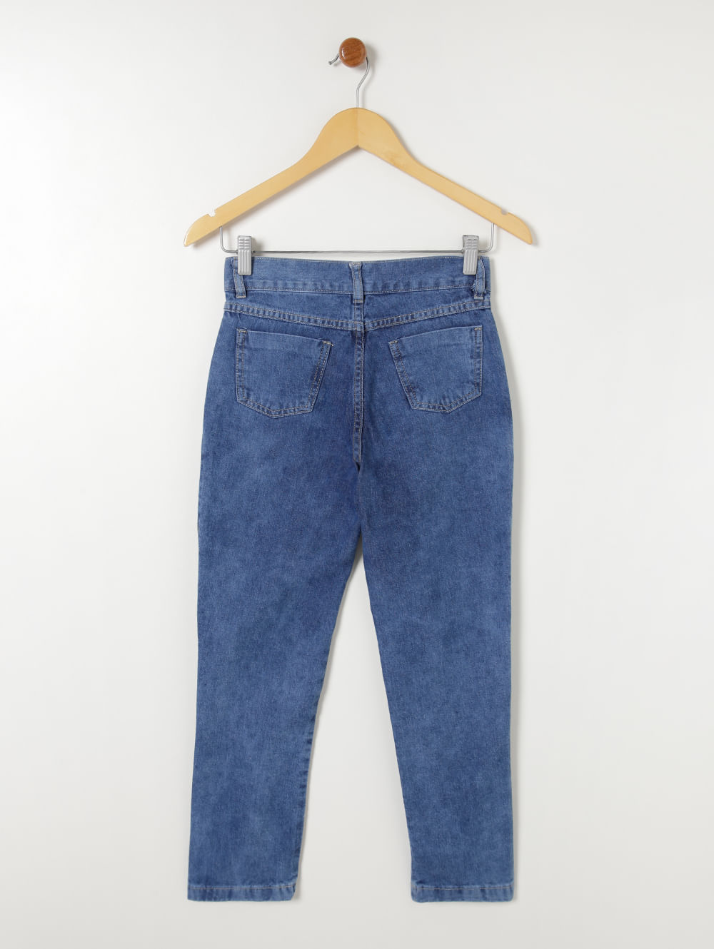 Calça Jeans Juvenil Jogger Marmorizada Azul