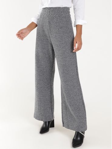Calça Wide Leg Autentique Feminina Cinza