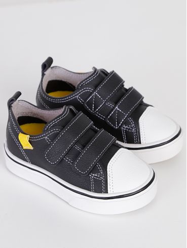 Tênis Casual Klin Infantil Para Bebê Menino - Preto