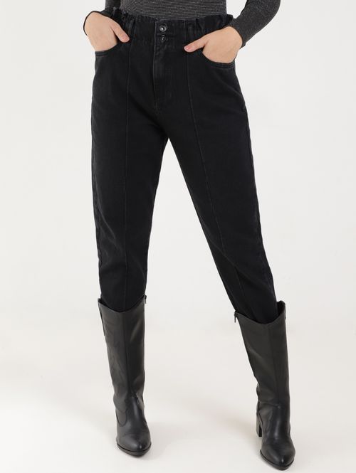 Calça Jeans Clochard Feminina Preto