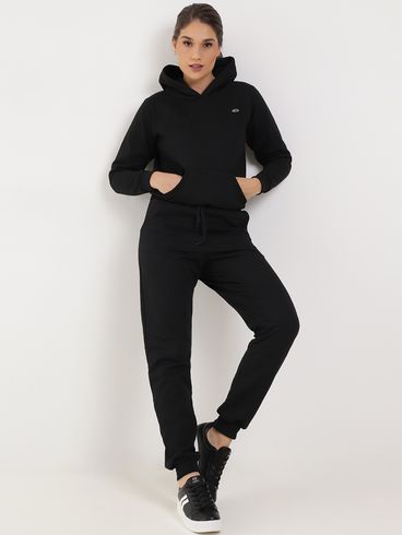 Moletom com Capuz Feminino Preto