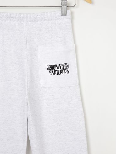 Calça Jogger Moletinho Juvenil Para Menino - Branco