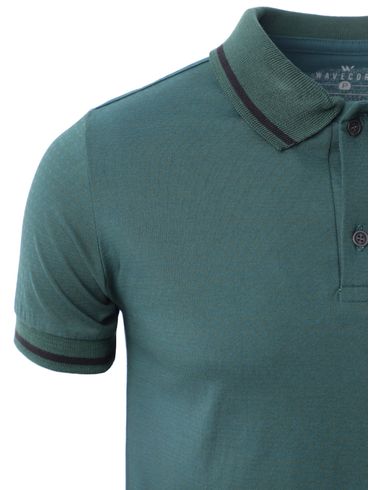 Polo Manga Curta Masculina Verde