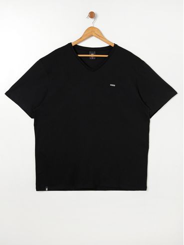 Camiseta Básica No Stress Plus Size Masculina Preto