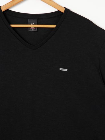 Camiseta Básica No Stress Plus Size Masculina Preto