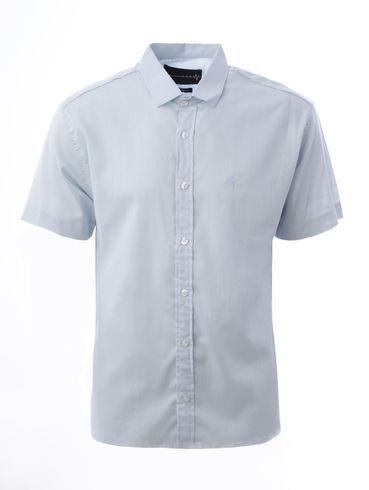 Camisa Manga Curta Masculina Azul