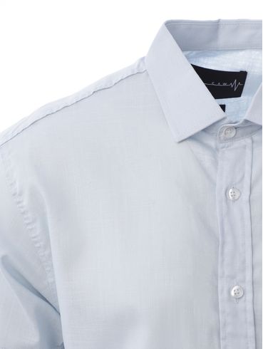 Camisa Manga Curta Masculina Azul