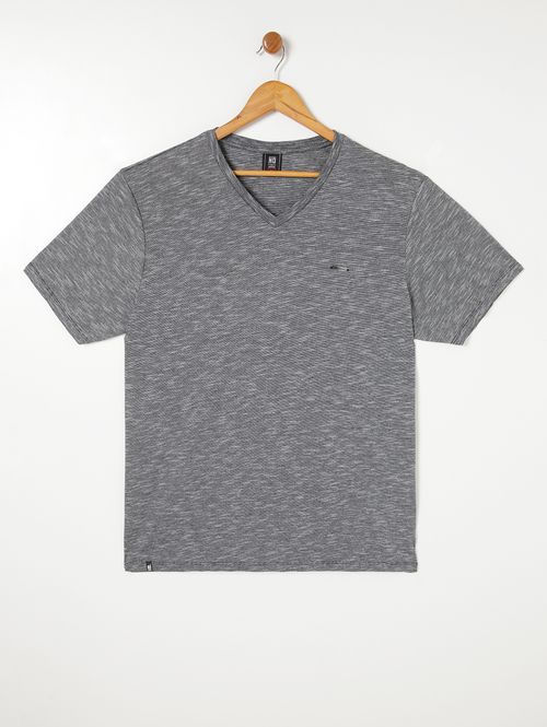 Camiseta Básica No Stress Plus Size Masculina Cinza