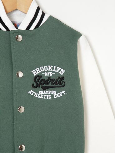 Jaqueta Moletom Kid+ Infantil Para Menino - Verde