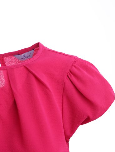 Blusa Manga Curta Autentique Feminina Rosa Pink