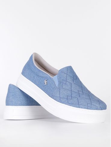 Slip On Via Marte Feminino Azul