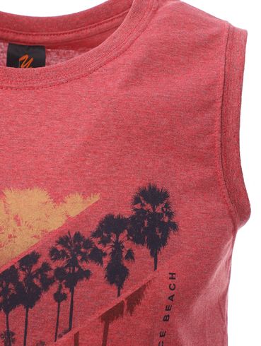 Camiseta Regata Masculina Vermelho