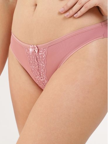Calcinha Fio Duplo Feminina Rose