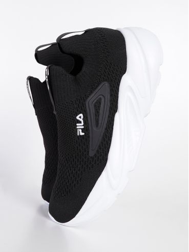 Tênis Fila Calzini Feminino Preto/Branco/Cinza