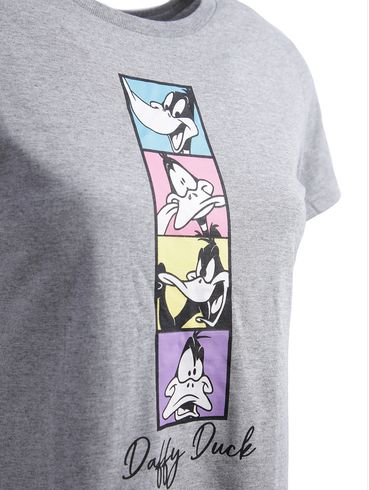 Blusa Manga Curta Patolino Feminina Cinza