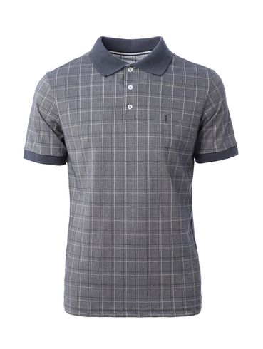 Polo Manga Curta Masculina Chumbo
