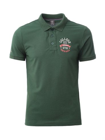 Polo Manga Curta Masculina Verde