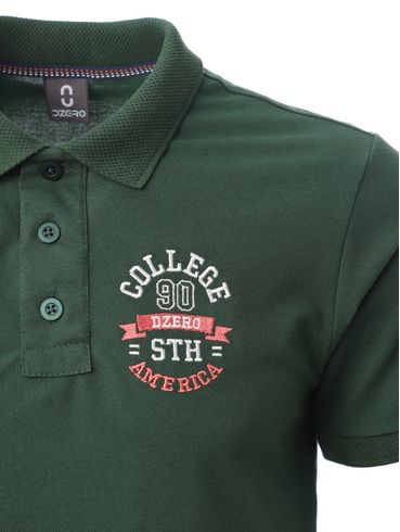 Polo Manga Curta Masculina Verde