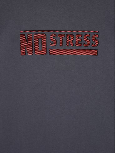 Camiseta Manga Curta No Stress Plus Size Masculina Cinza