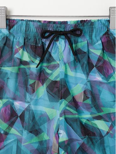 Bermuda Estampada Juvenil Para Menino - Preto