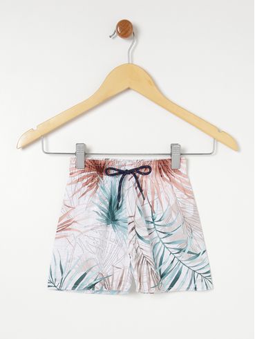 Bermuda Estampada Infantil- Bege