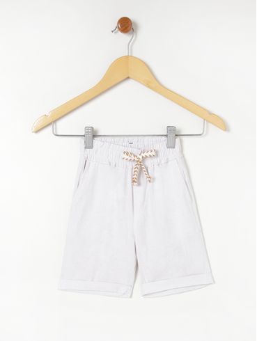 Bermuda Infantil- Branco