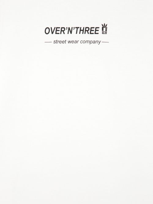 Camiseta Manga Curta Plus Size Masculina Off white