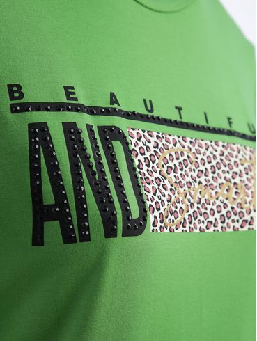 Blusa Manga Curta Feminina Verde