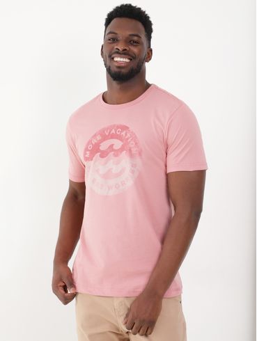 Camiseta Manga Curta Masculina Rose