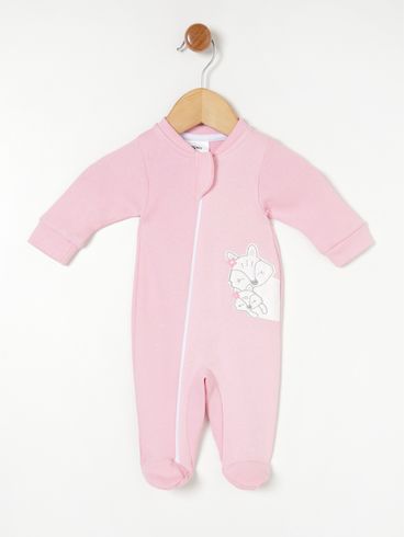 Macacão Infantil Para Bebê- Rosa