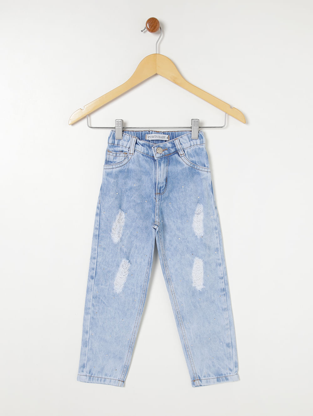 Calça Jeans Mom Destroit Infantil