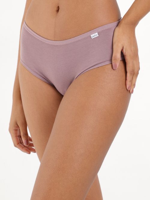Kit com 02 Calcinhas Altas DelRio Femininas Lilás/Nude