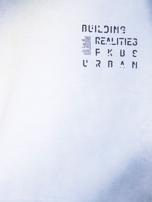 Camiseta Manga Curta Tie Dye Infantil- Azul