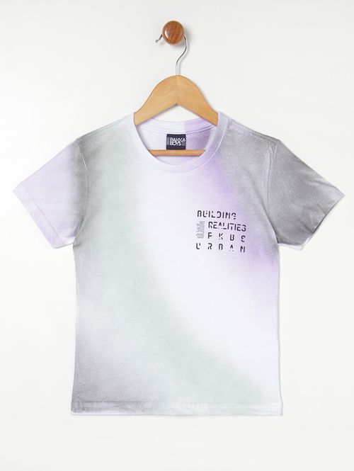 Camiseta Manga Curta Tie Dye Infantil- Verde