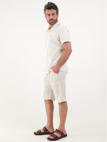Bermuda Masculina Bege