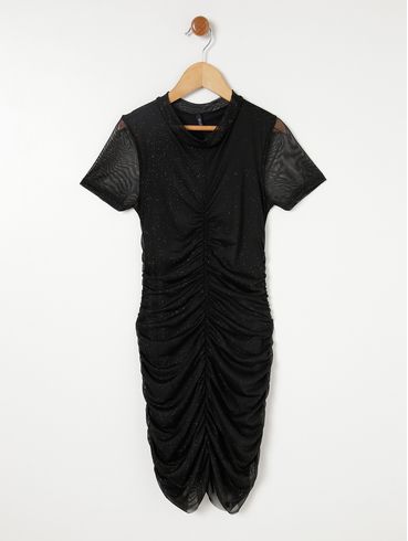 Vestido Cativa Juvenil Para Menina - Preto