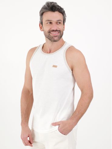 Camiseta Regata Masculina Off white