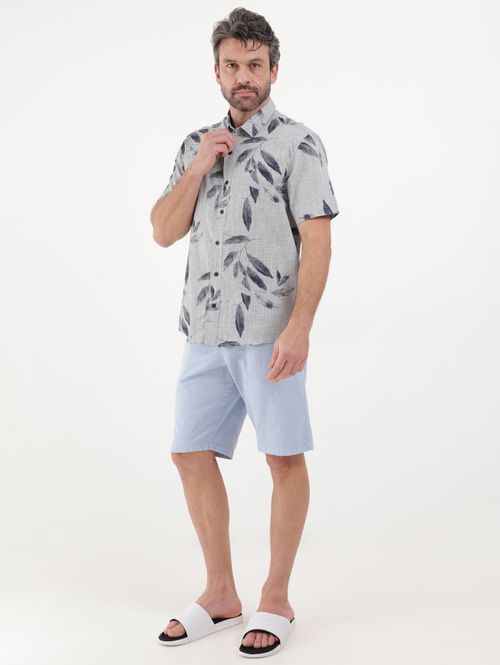 Bermuda de Sarja Masculina Azul