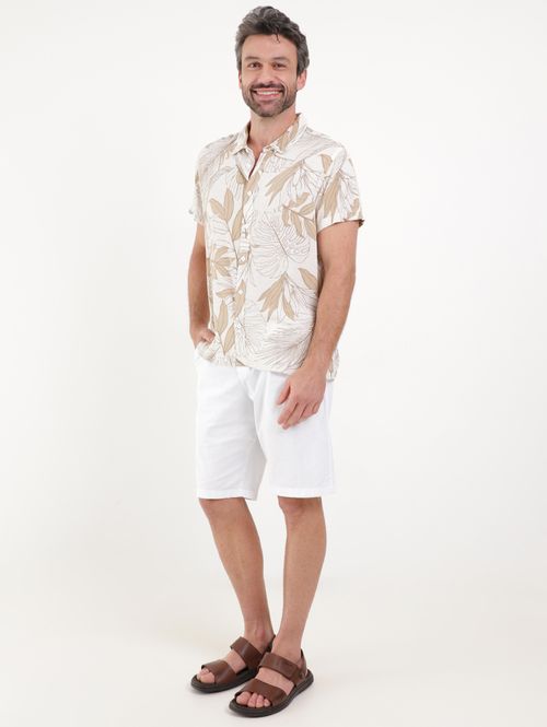 Bermuda de Sarja Masculina Branco