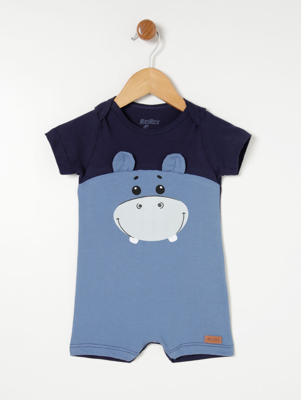 Kit Camiseta Infantil Rei Rex Básica Menino - 2 Peças - Marinho+