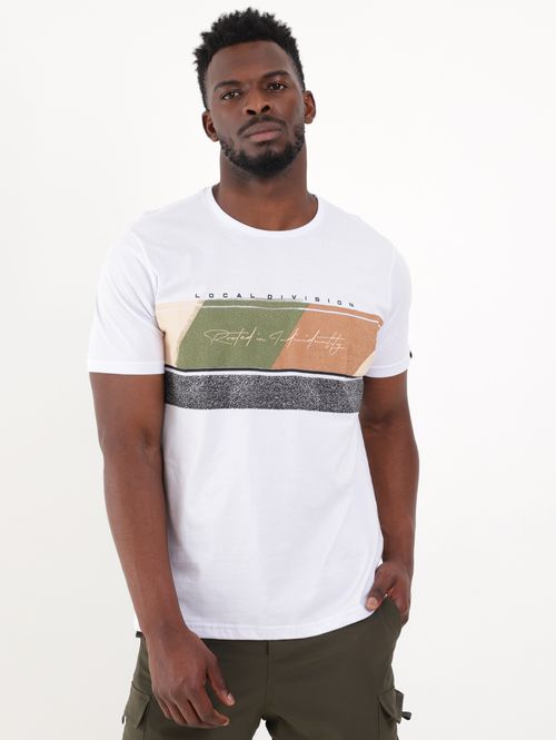 Camiseta Manga Curta Masculina Branco