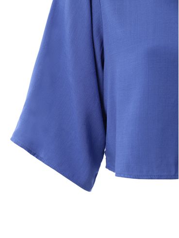 Blusa Manga Curta Autentique Feminina Azul