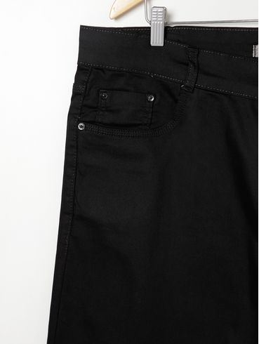 Bermuda Sarja Plus Size Masculina Preto